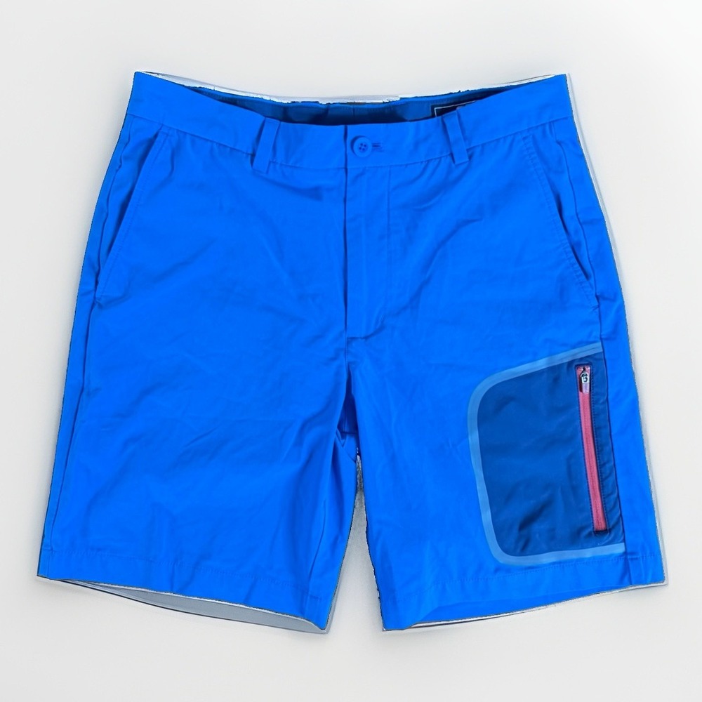 Men's Vineyard Vines Performance Breaker Utility Shorts Blue Size 32